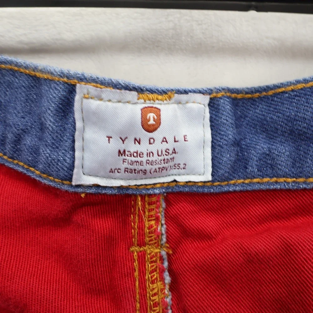 Tyndale Mens FR Jeans HRC 4 Flame Resistant Flannel Lined USA 38x30 U276T